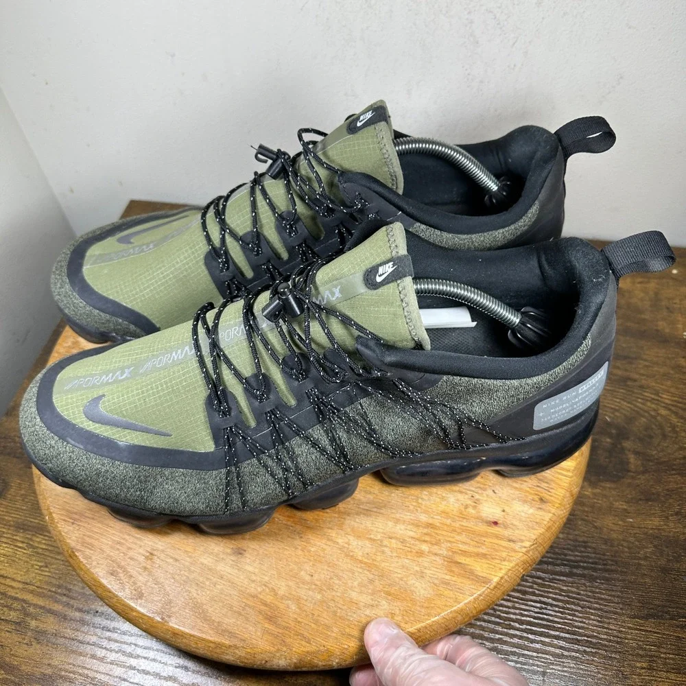 Nike Air VaporMax Run Utility Olive Flak Black AQ8810-201 Mens Size 14 Sneakers